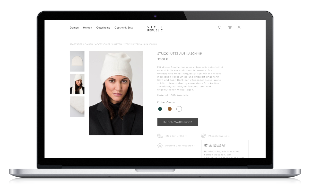 Product page